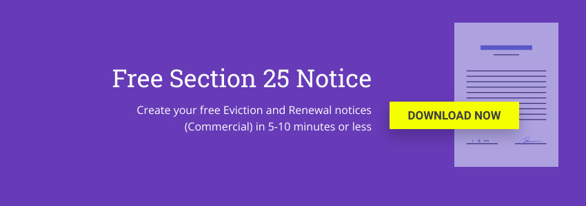 Section 25 notice template download