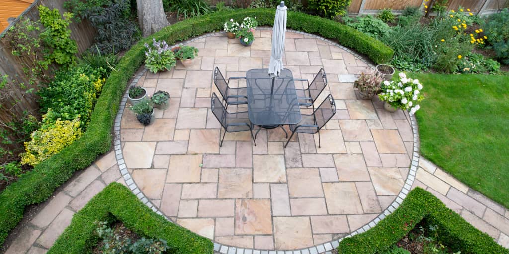Garden patio laying costs